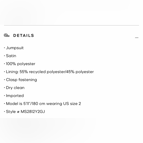 NWT Michael Kors satin halter jumpsuit - Picture 3 of 9